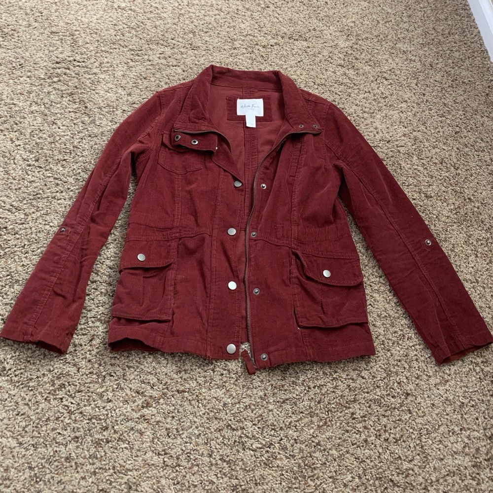 Girls Burnt Orange Corduroy Jacket